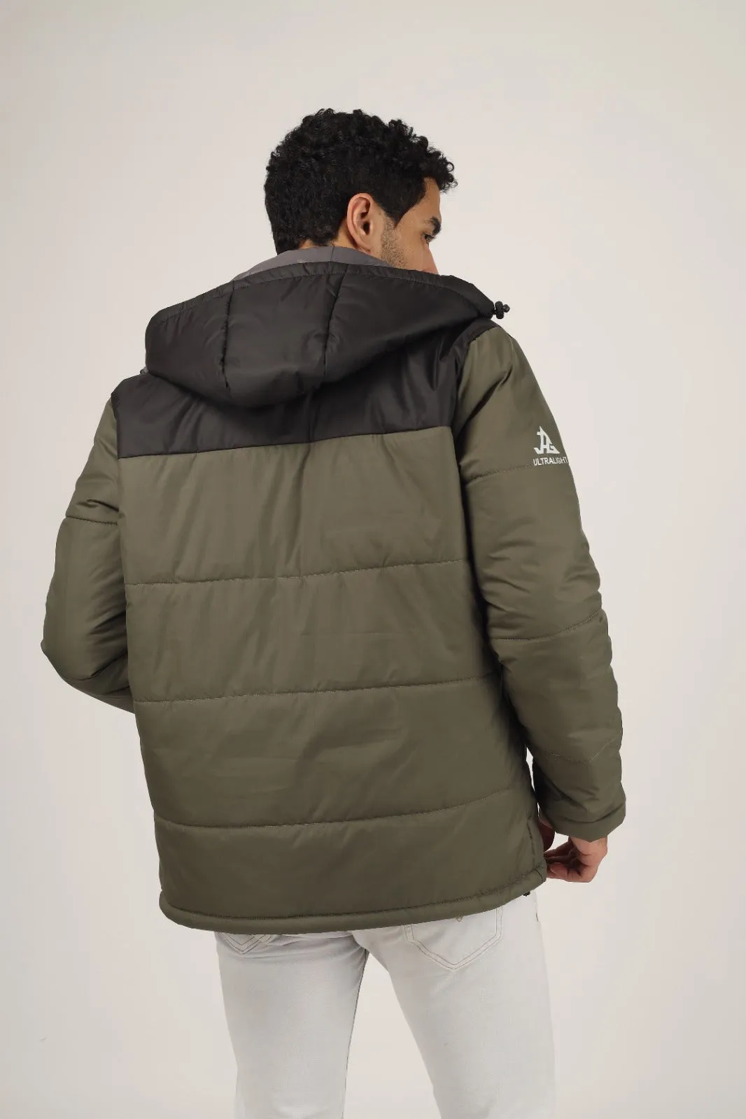 JAG Zanskar Series Ultra Light Minus 5 Quilted Jacket | Polyfill Jacket | Puffer Jacket | Olive-Black