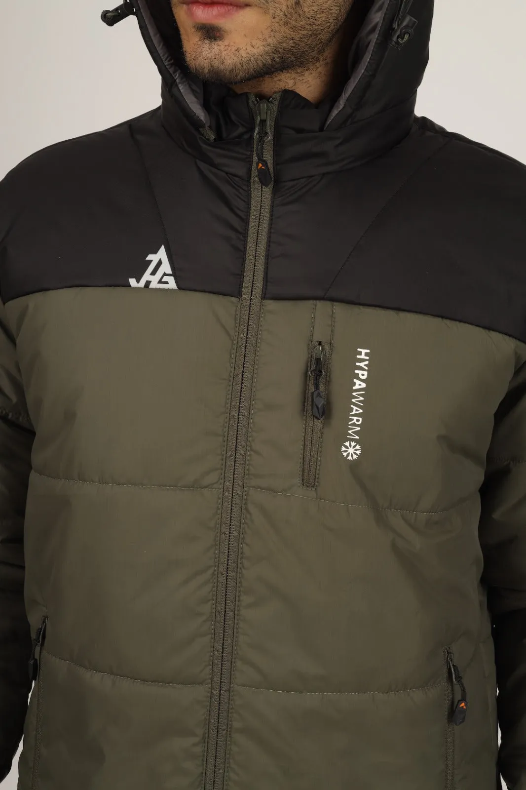 JAG Zanskar Series Ultra Light Minus 5 Quilted Jacket | Polyfill Jacket | Puffer Jacket | Olive-Black