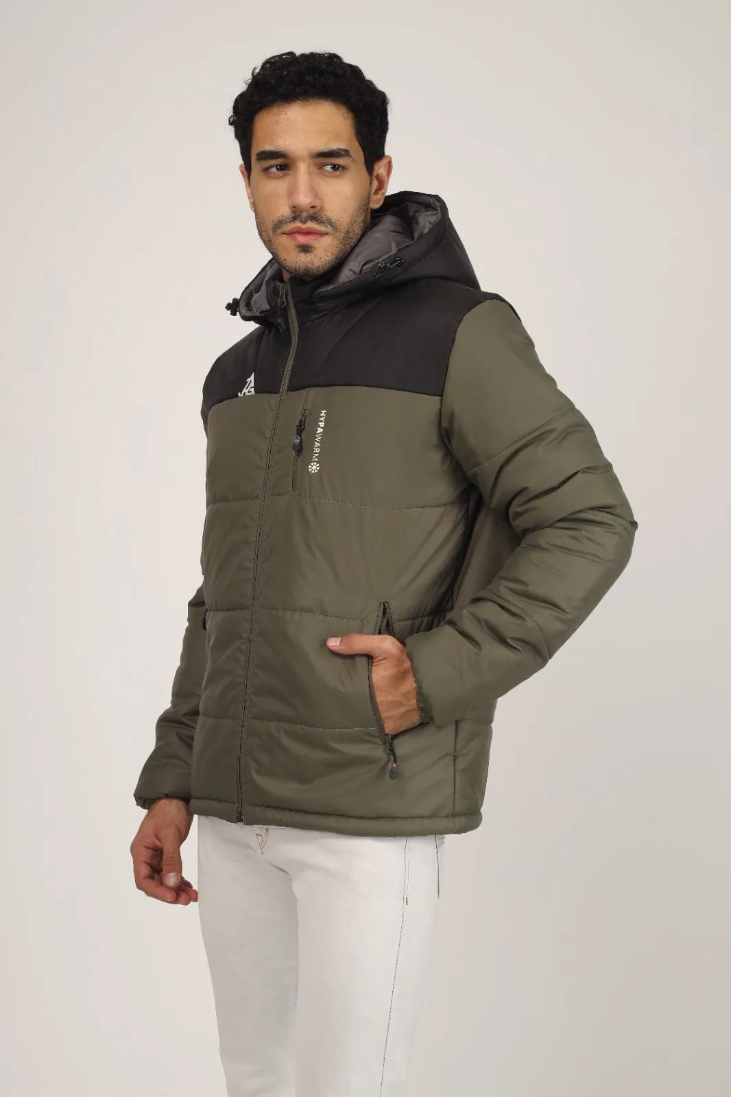 JAG Zanskar Series Ultra Light Minus 5 Quilted Jacket | Polyfill Jacket | Puffer Jacket | Olive-Black