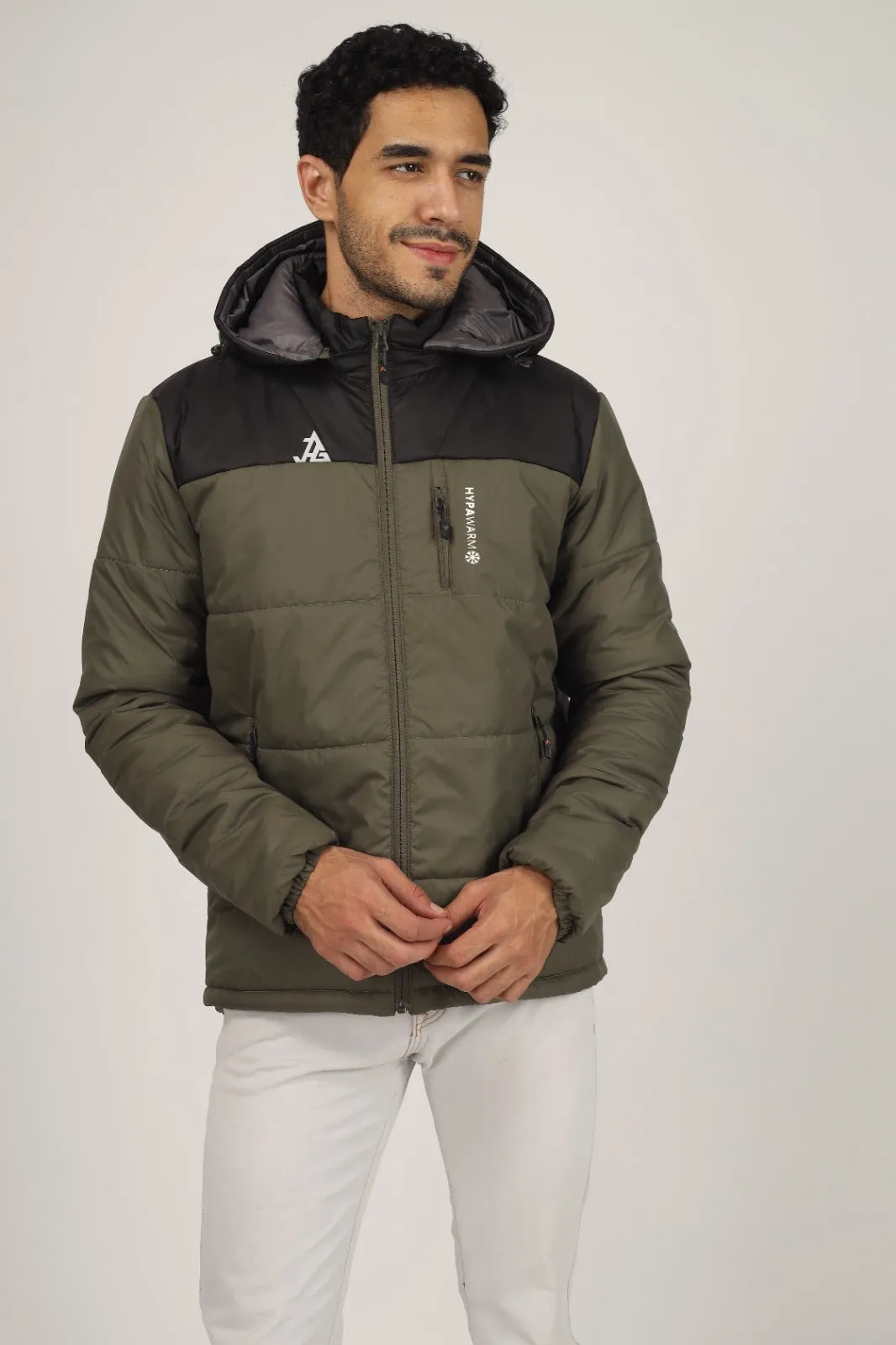 JAG Zanskar Series Ultra Light Minus 5 Quilted Jacket | Polyfill Jacket | Puffer Jacket | Olive-Black