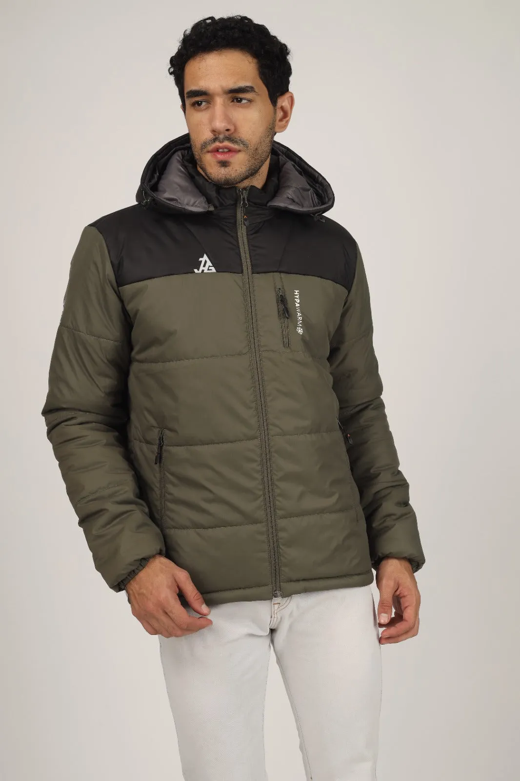 JAG Zanskar Series Ultra Light Minus 5 Quilted Jacket | Polyfill Jacket | Puffer Jacket | Olive-Black