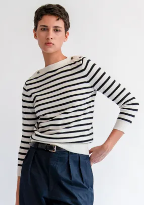 Jamie Stripe Cashmere Sweater