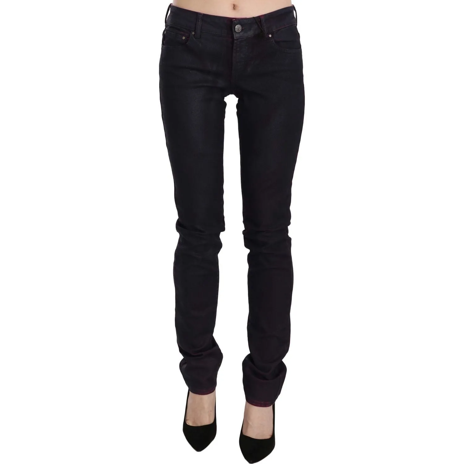 Just Cavalli Chic Black Low Waist Skinny Denim