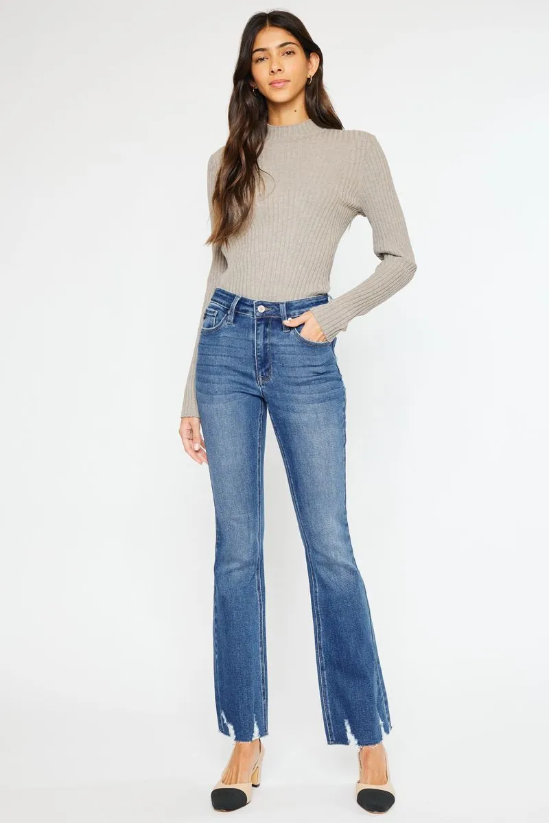 Kancan - Brenda High Rise Bootcut Jeans - KC11259