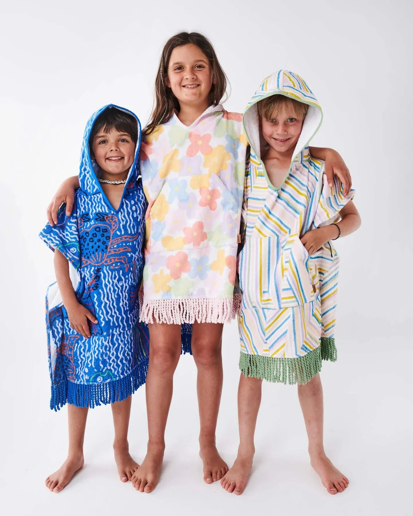 Kip & Co Paper Daisy Kids Terry Poncho