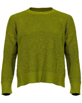 Knit Crew Neck Sweater Multigreen