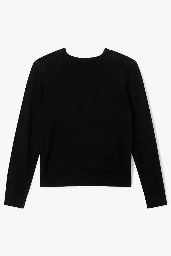 Larissa Sweater - Cotton Silk Knit :: Black