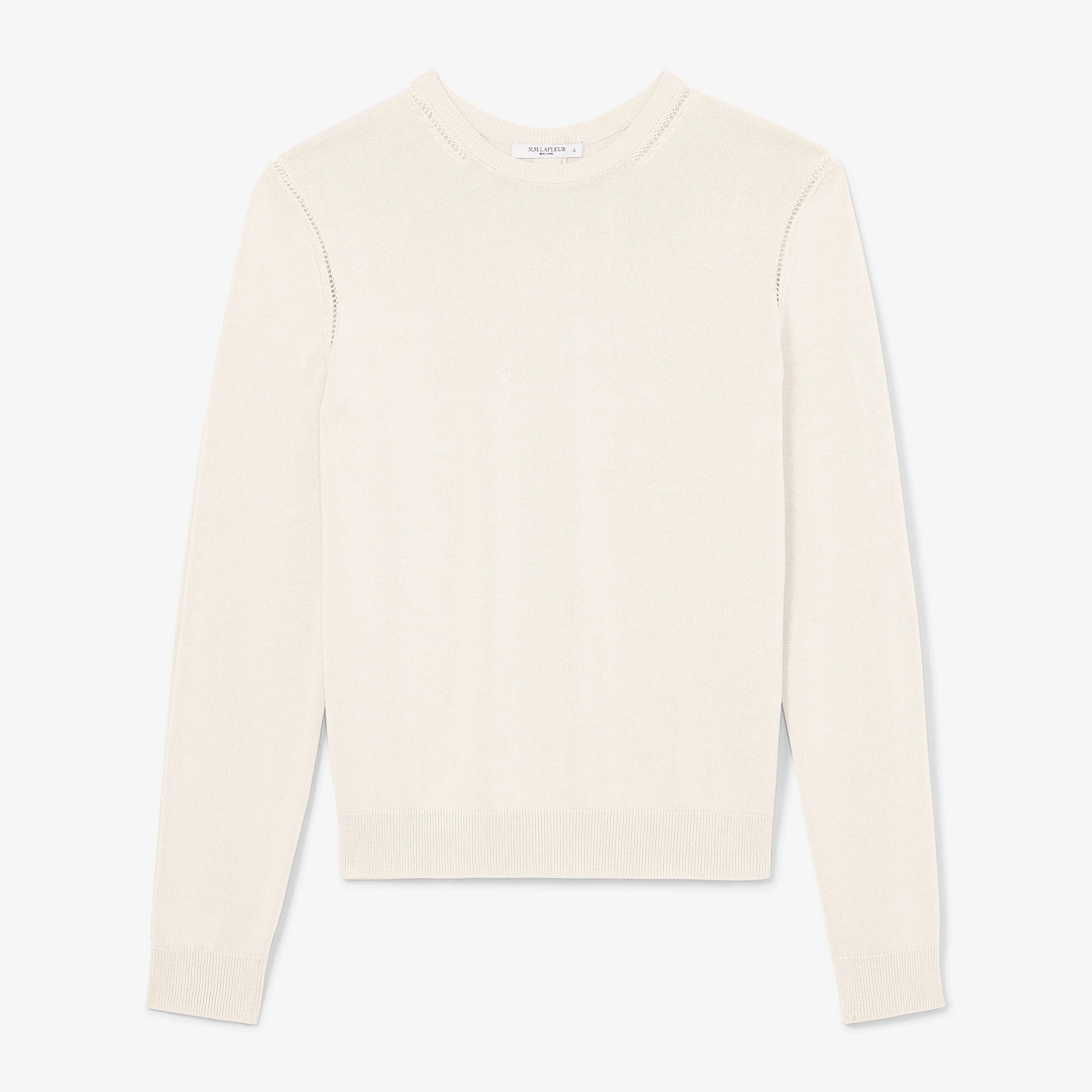 Larissa Sweater - Cotton Silk Knit :: Ivory