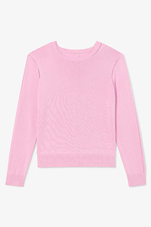 Larissa Sweater - Cotton Silk Knit :: Taffy