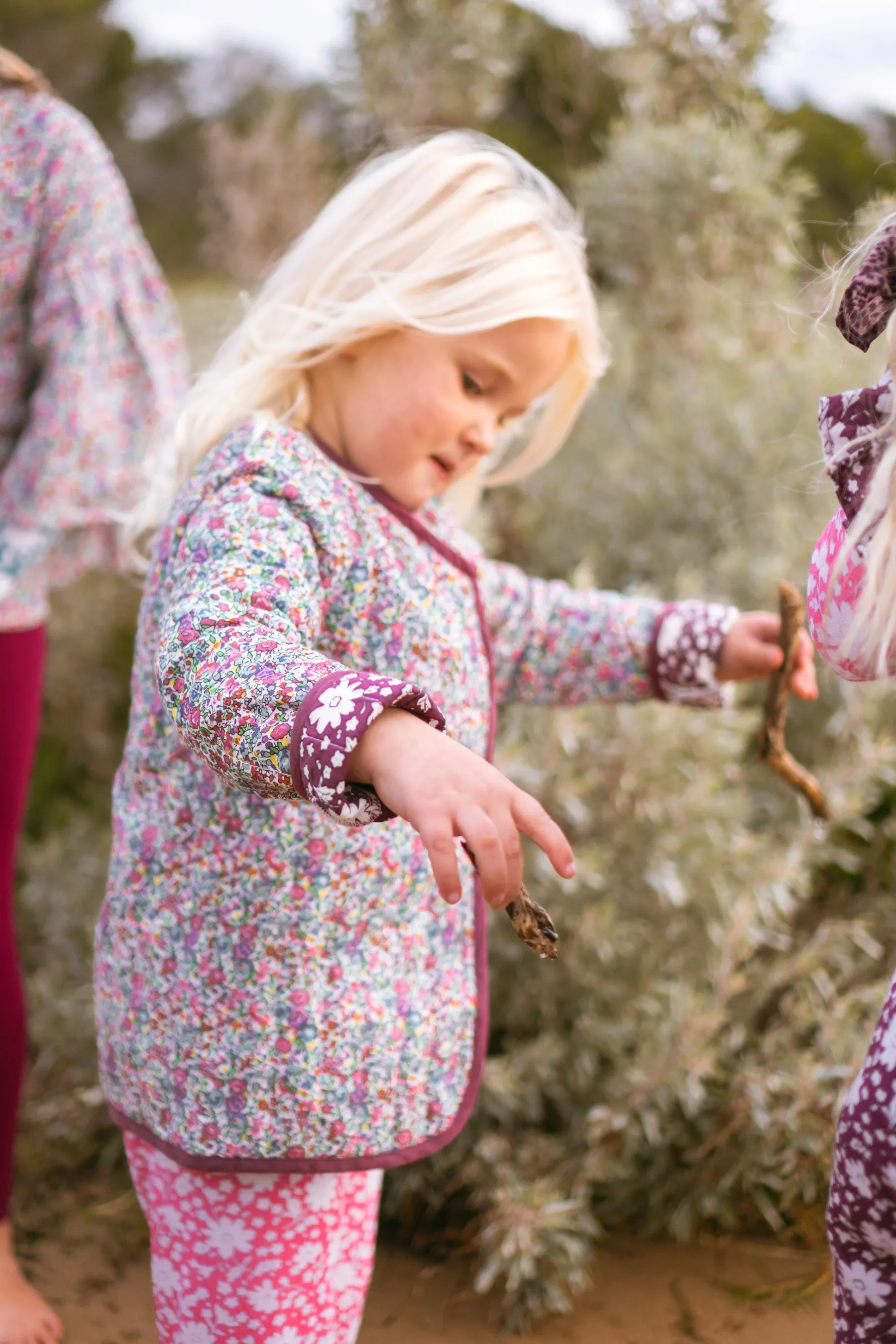 Leni Jacket Prairie Dot/ London Flowers Boysenberry