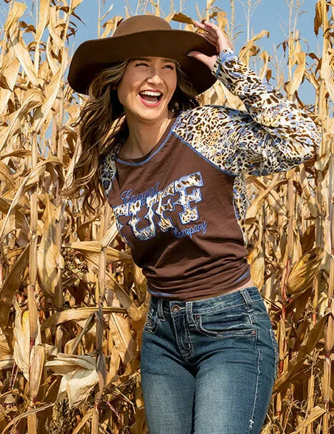 Leopard Baseball Tee