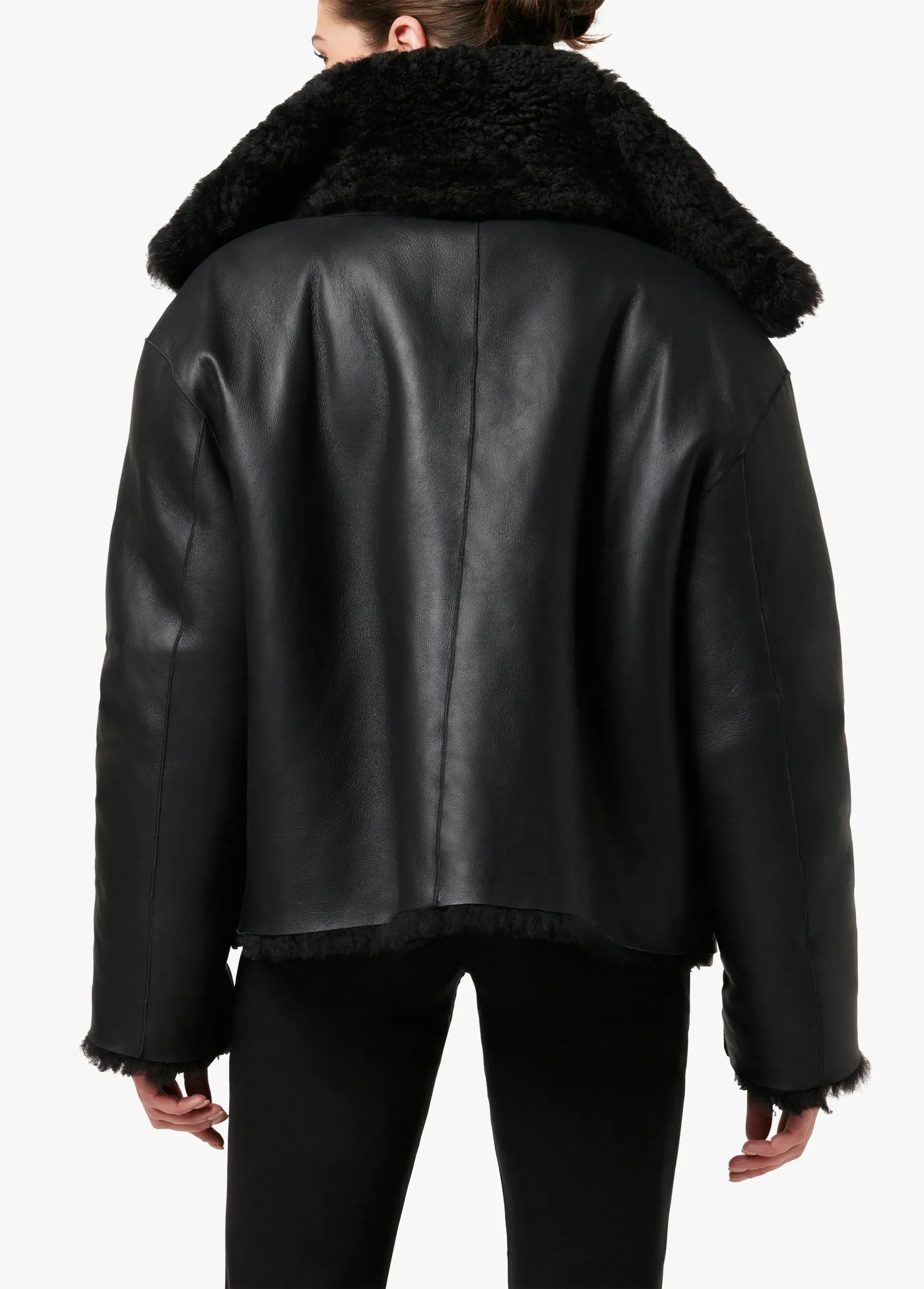 LISA REVERSIBLE SHEARLING LEATHER JACKET