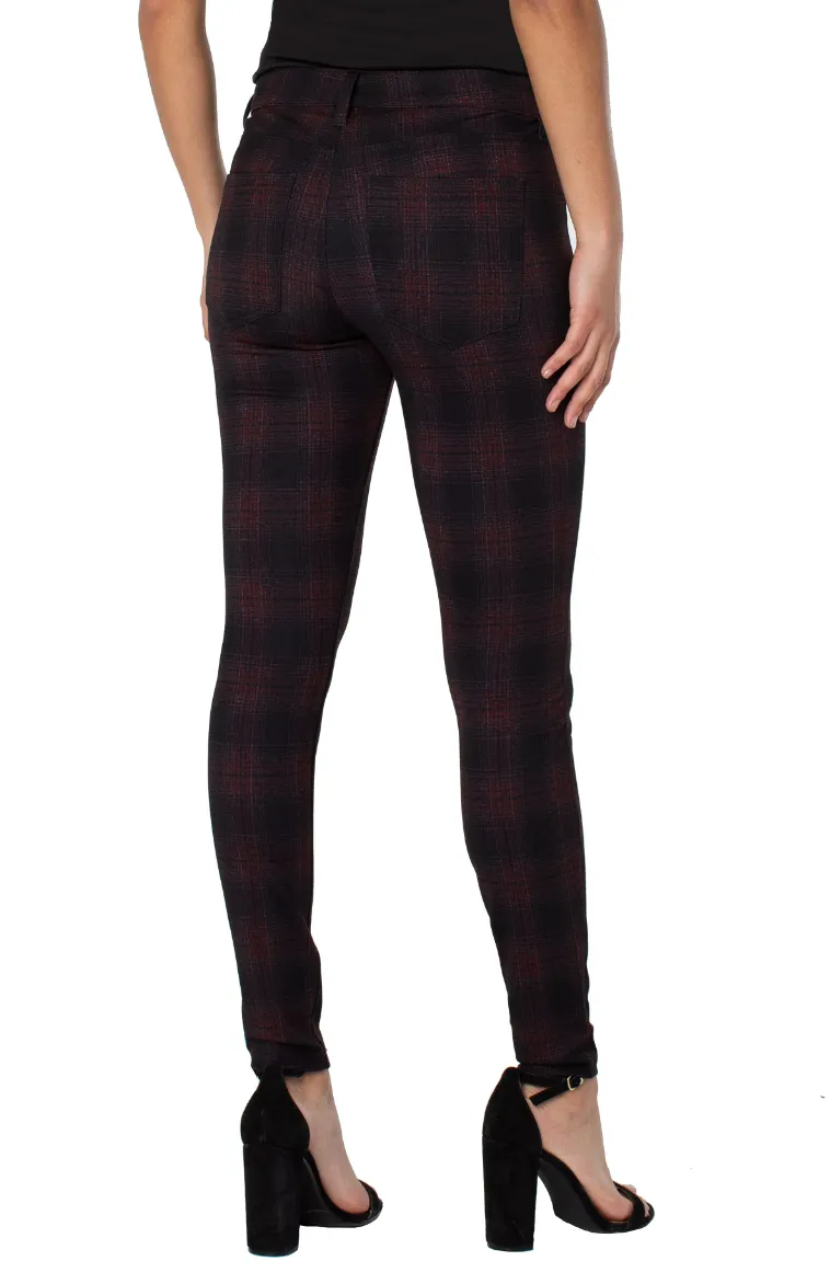 Liverpool Madonna Skinny 29" - Black Red Shadow Plaid