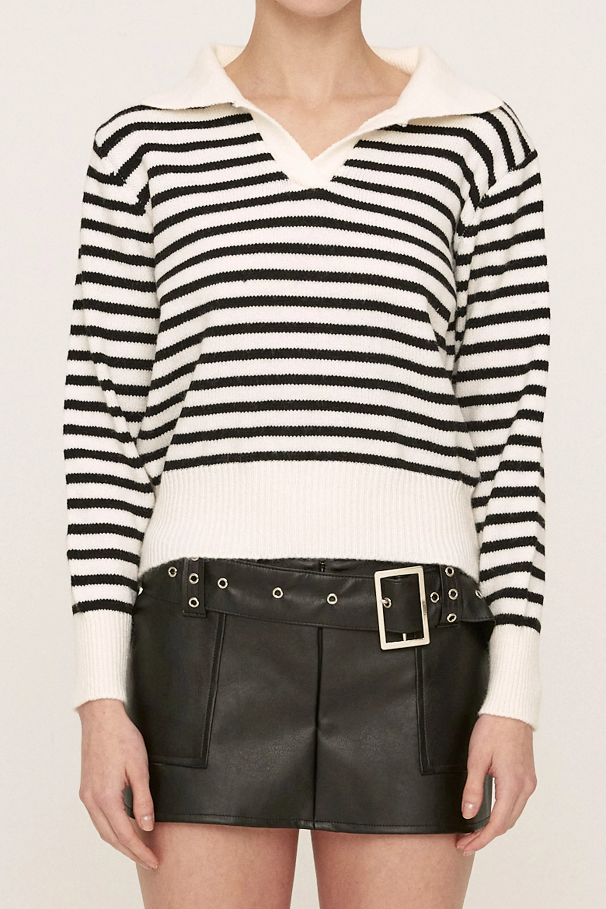 Luna Striped Knitted Top