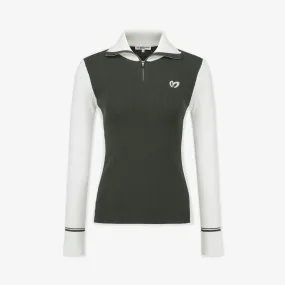 Master Bunny Edition Women Zip Top- Green