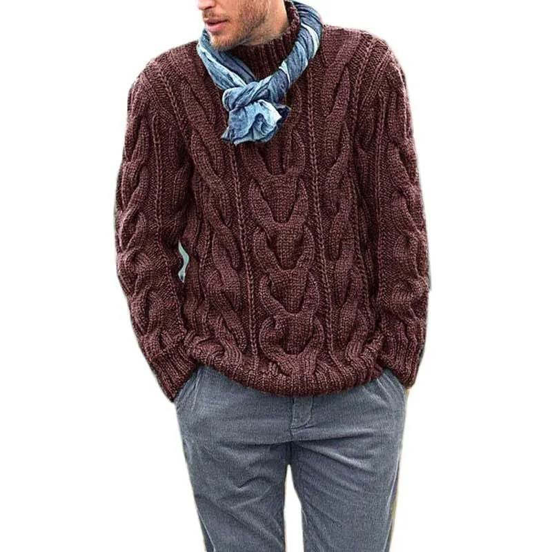 Men's Long-sleeved Padded Pullover Sweater