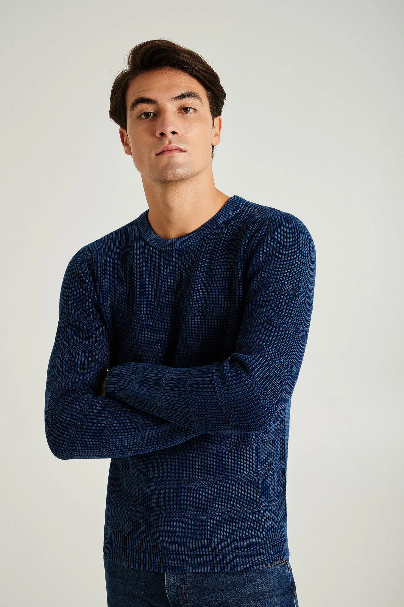 Men's organic cotton crew neck sweater