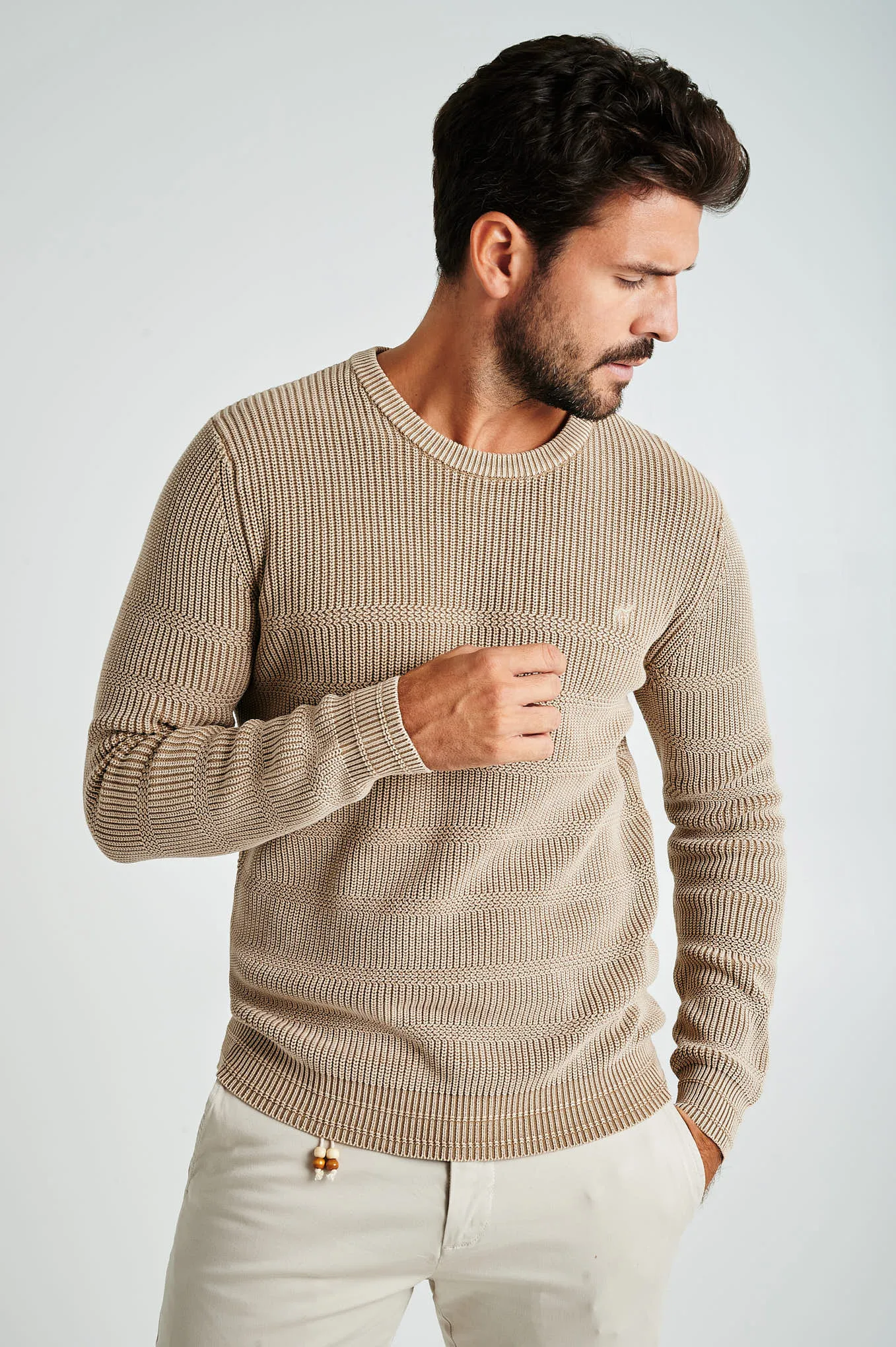 Men's organic cotton crew neck sweater