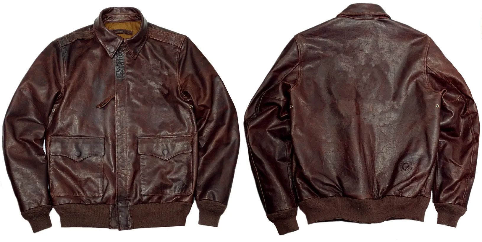 Men's Printed Type A2 Flying Leather Jacket