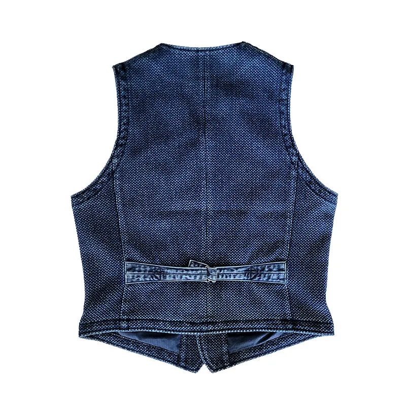 Men's Sashiko Suit Vest