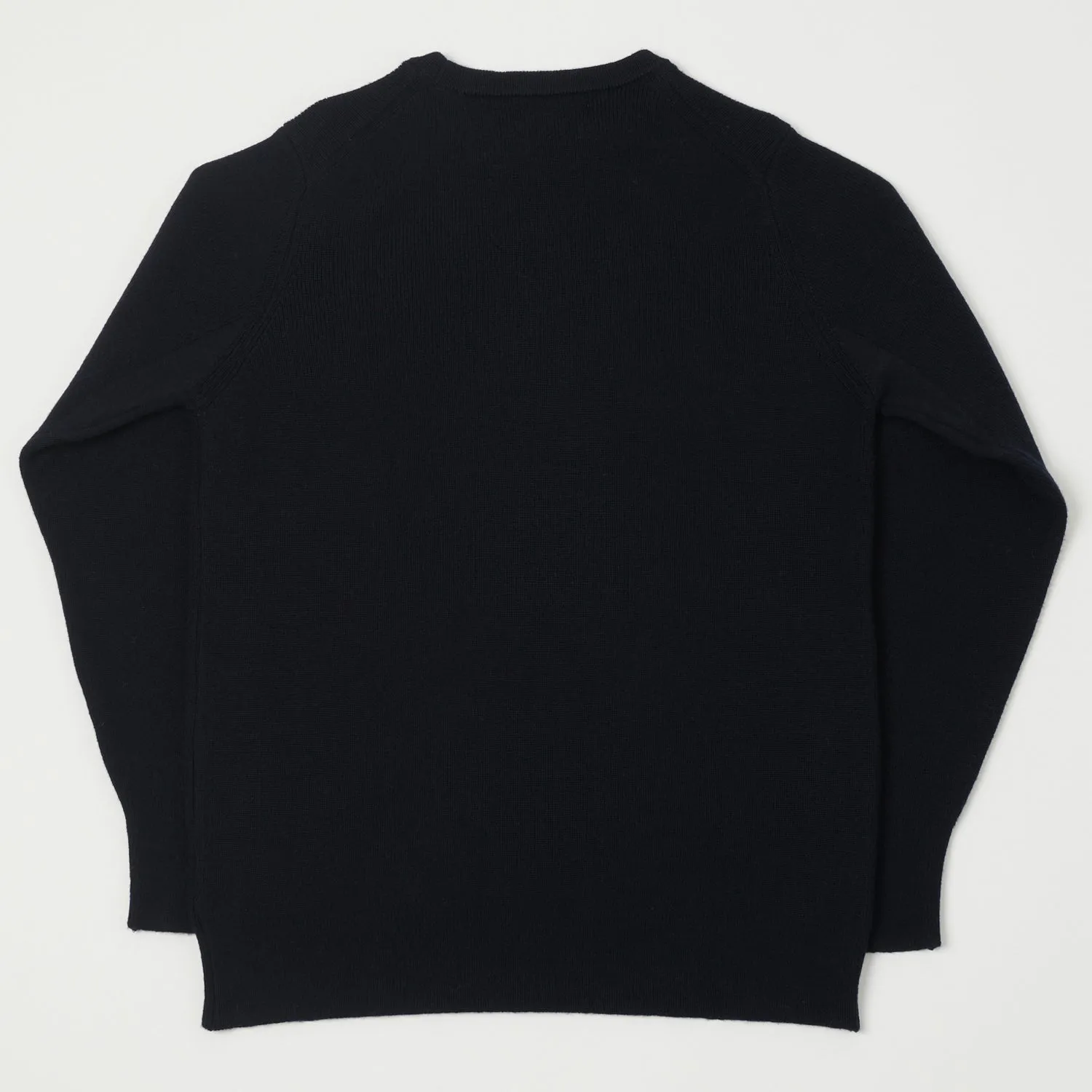 Merz b. Schwanen MWCC01 Ribbed Merino Pullover - Dark Navy