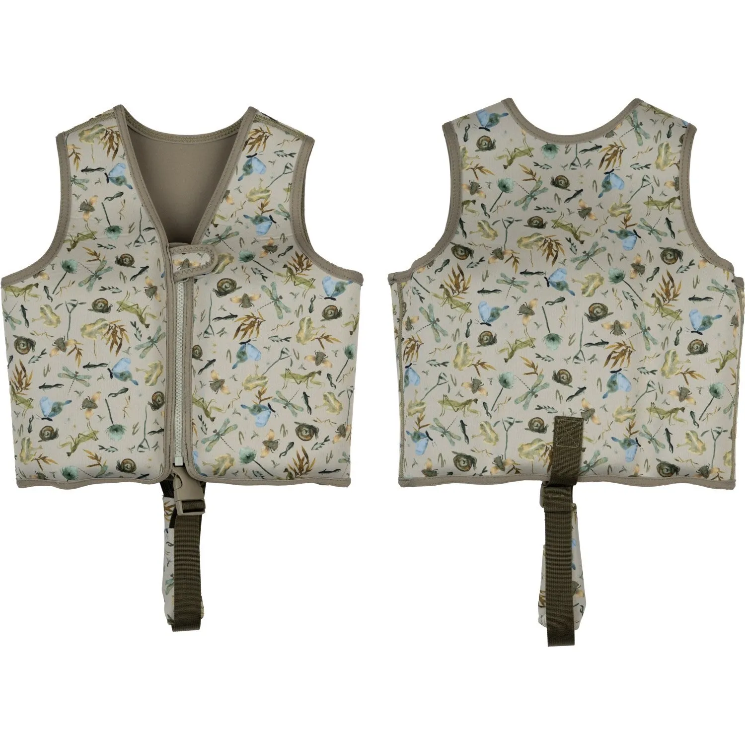 Mikk-Line Swim Vest AOP Desert Sage