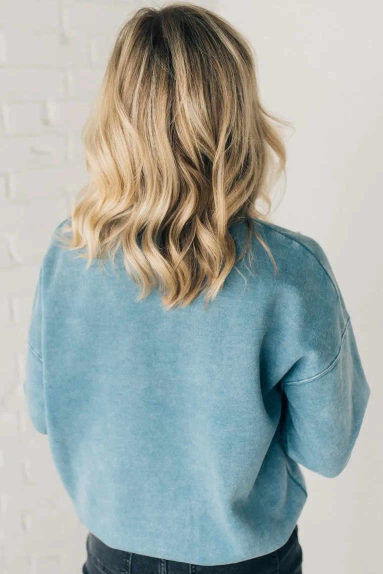 Mineral Wash Fleece Lined Pullover