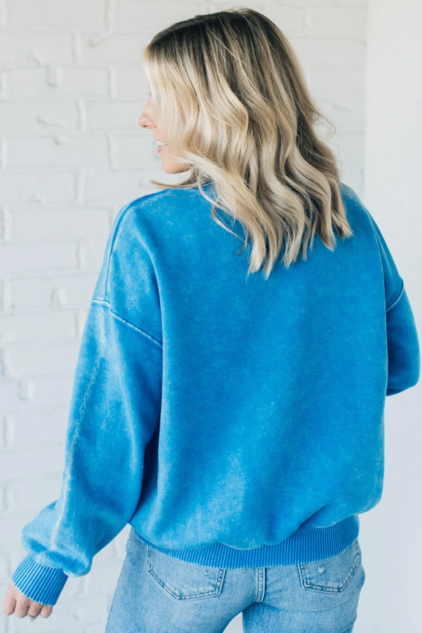 Mineral Wash Fleece Lined Pullover