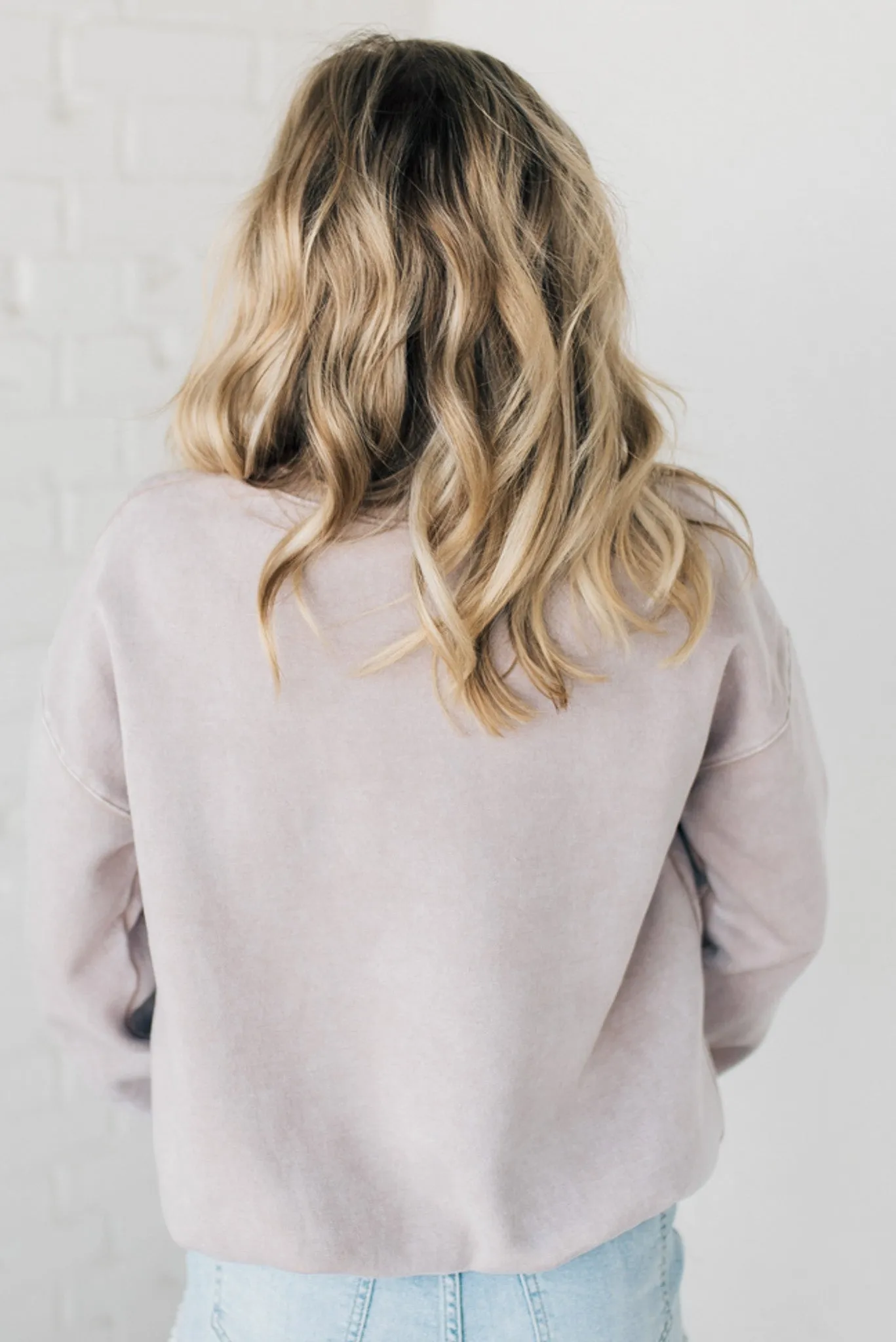 Mineral Wash Fleece Lined Pullover