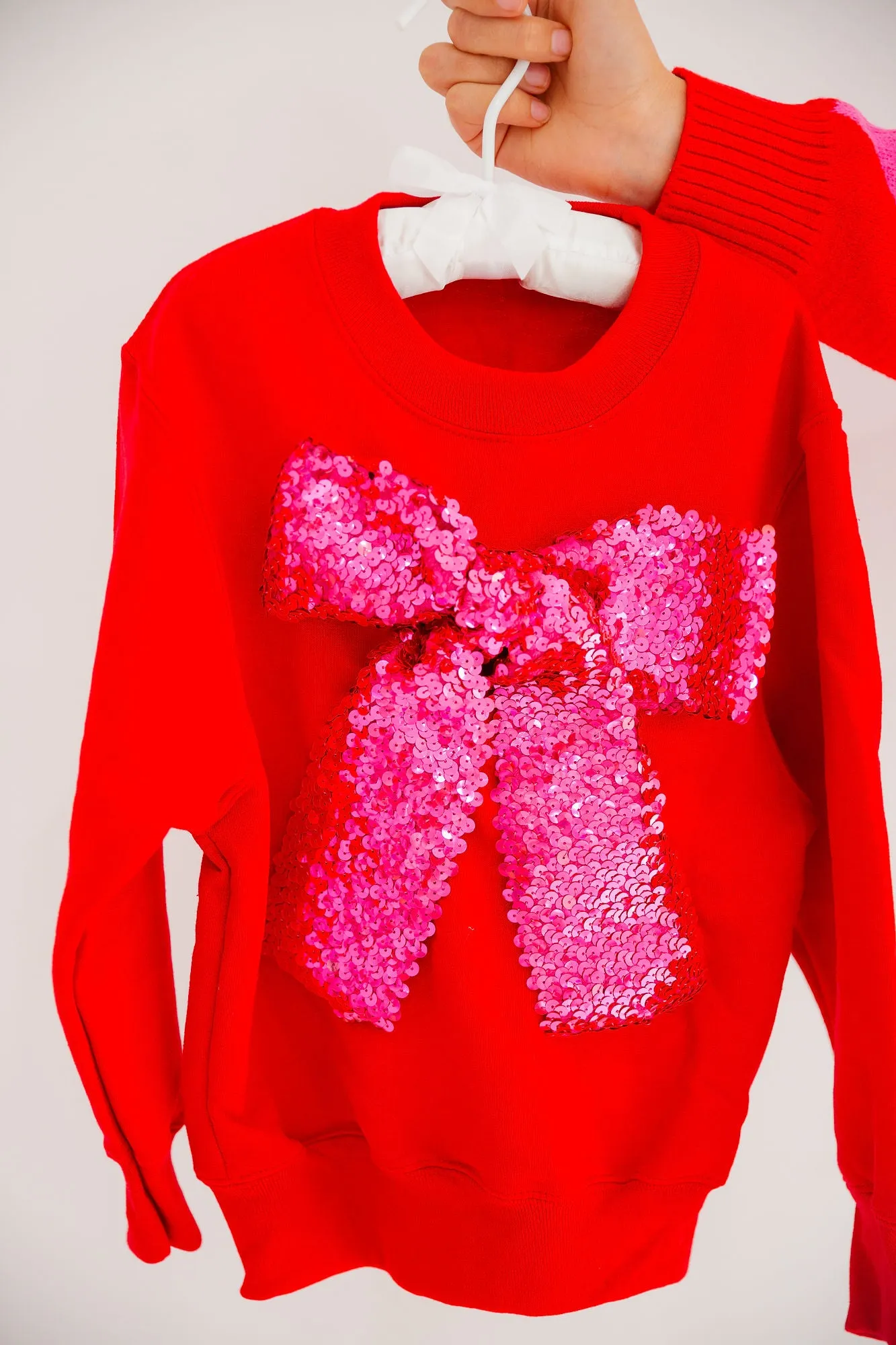 MINI KIDS SEASON TO SPARKLE RED PULLOVER