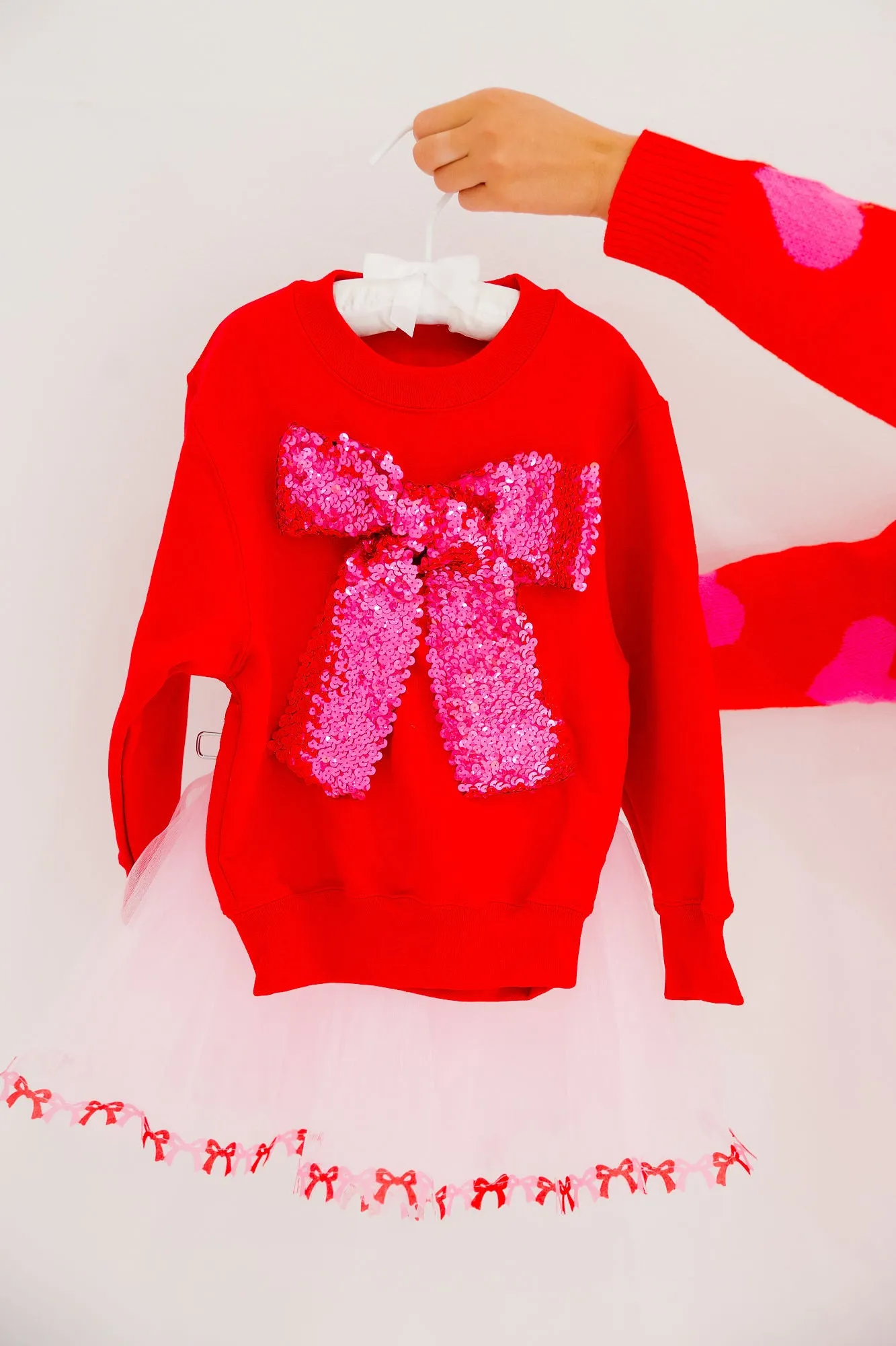 MINI KIDS SEASON TO SPARKLE RED PULLOVER