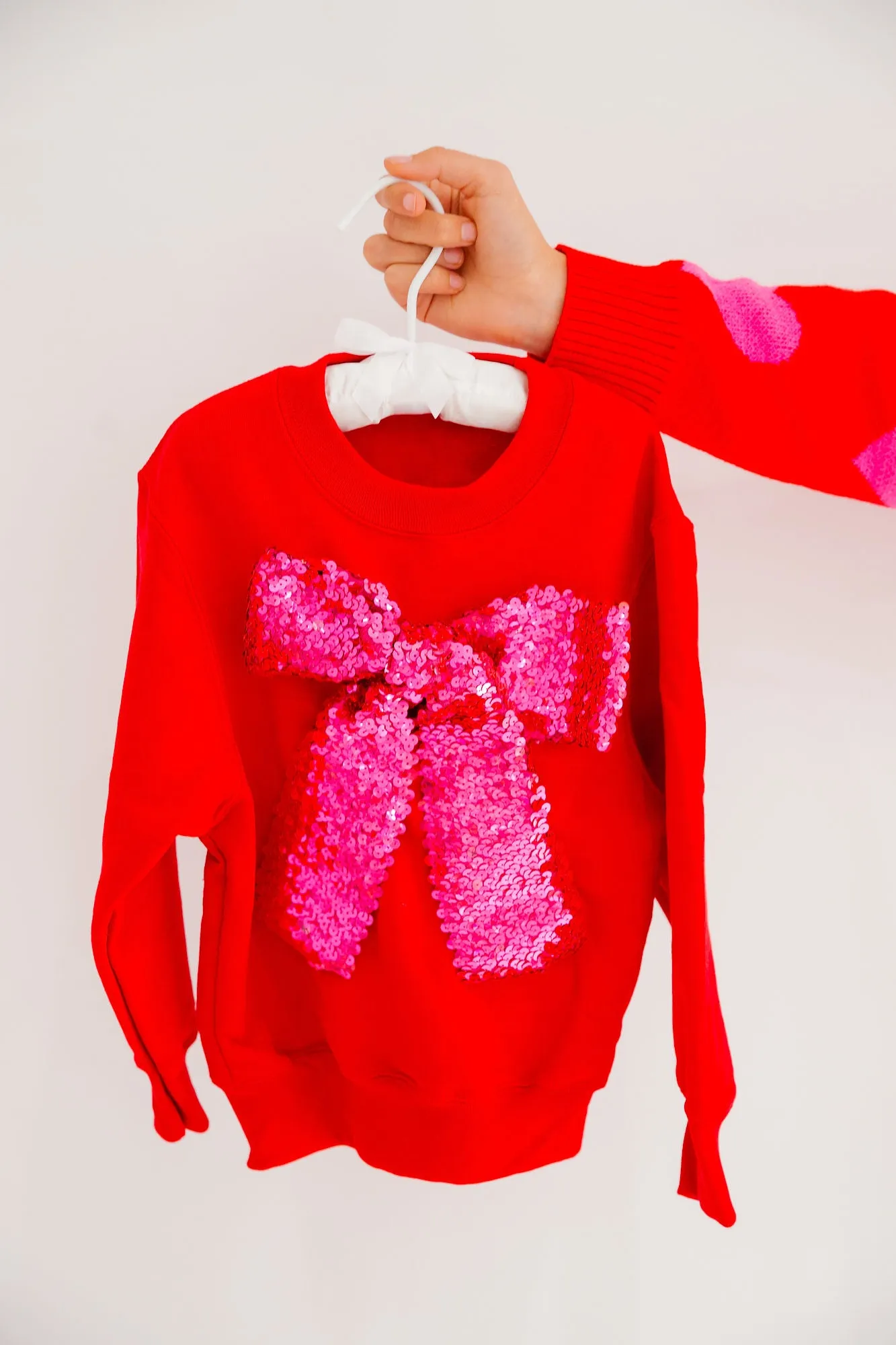 MINI KIDS SEASON TO SPARKLE RED PULLOVER