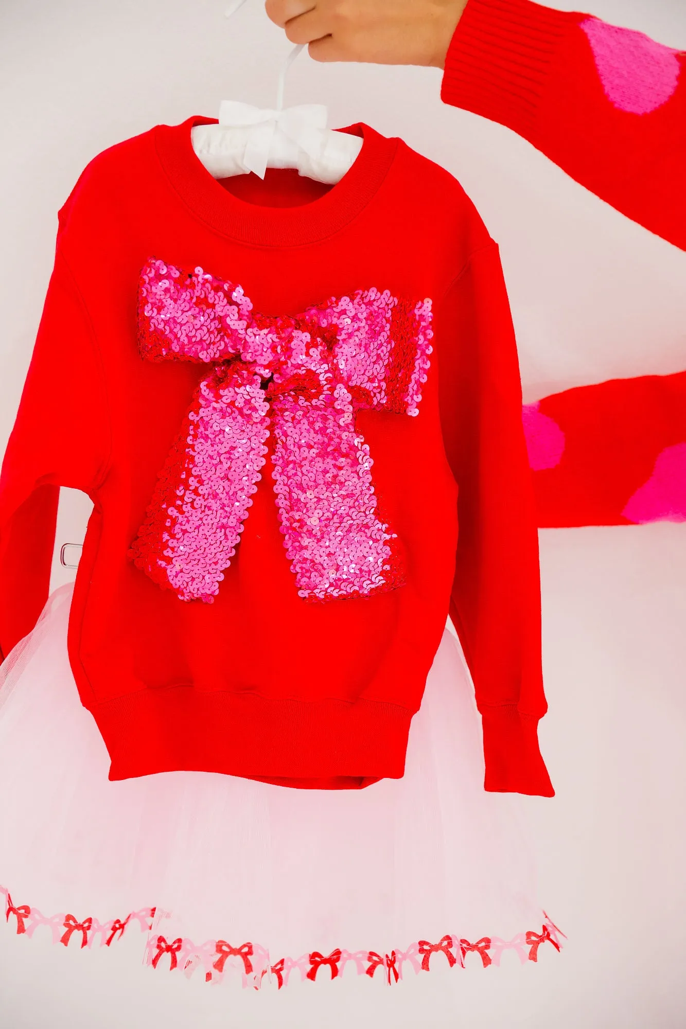 MINI KIDS SEASON TO SPARKLE RED PULLOVER