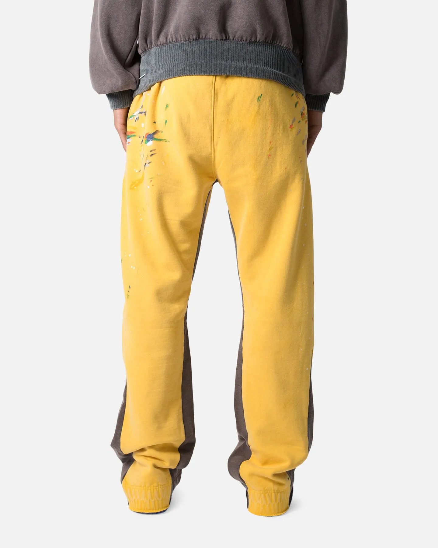 MNML Contrast Bootcut Sweatpants Yellow