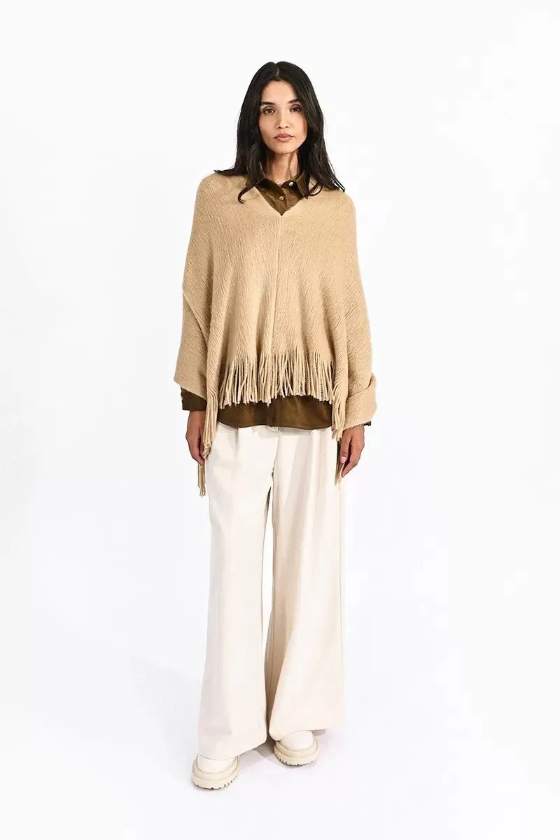 Molly Bracken Poncho Panna Da Donna