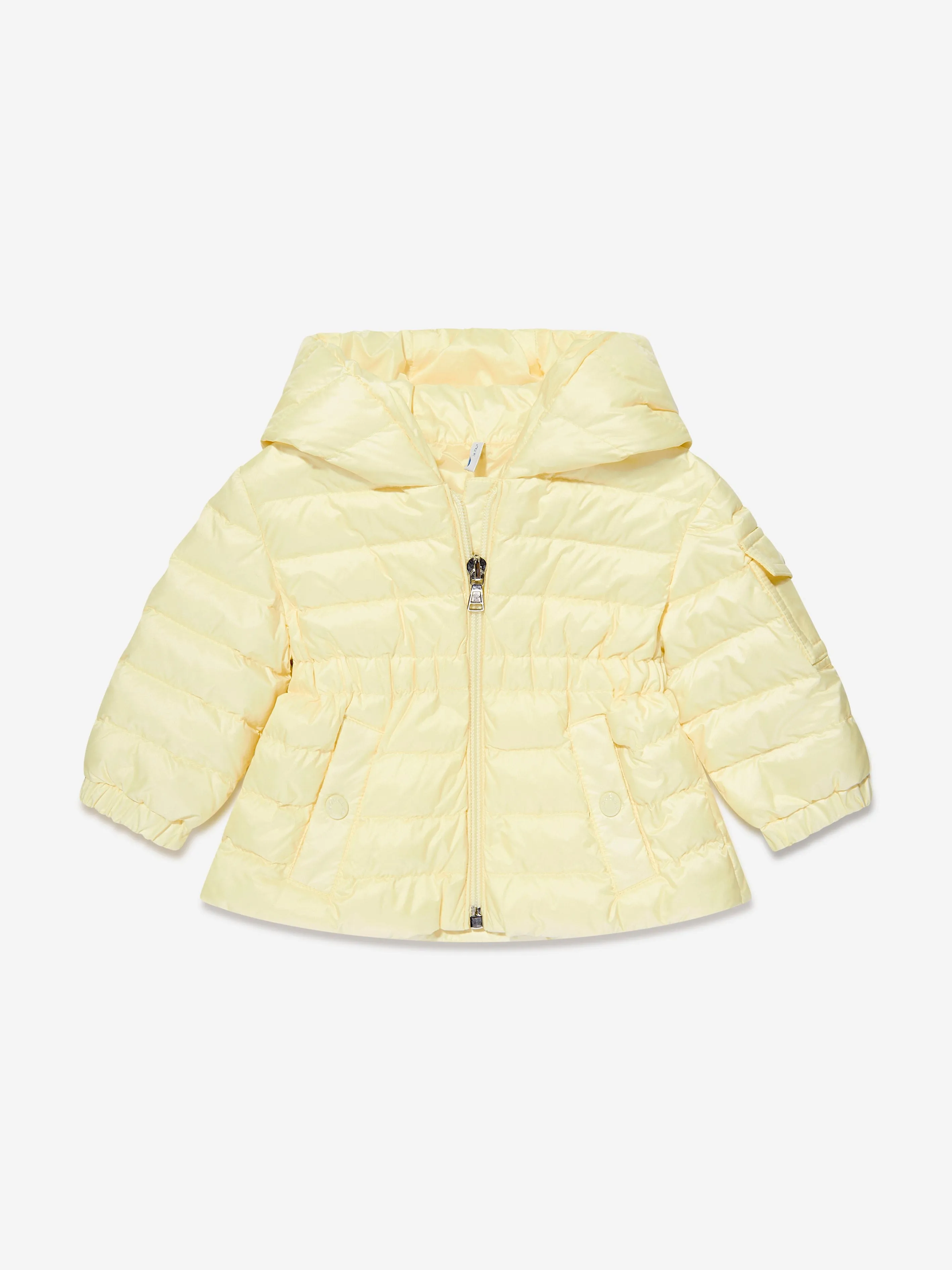 Moncler Enfant Baby Girls Down Padded Dalles Jacket in Yellow