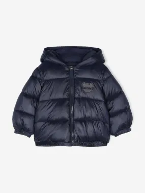 Moschino Baby Puffer Jacket in Navy