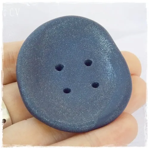 Navy Blue Large Button