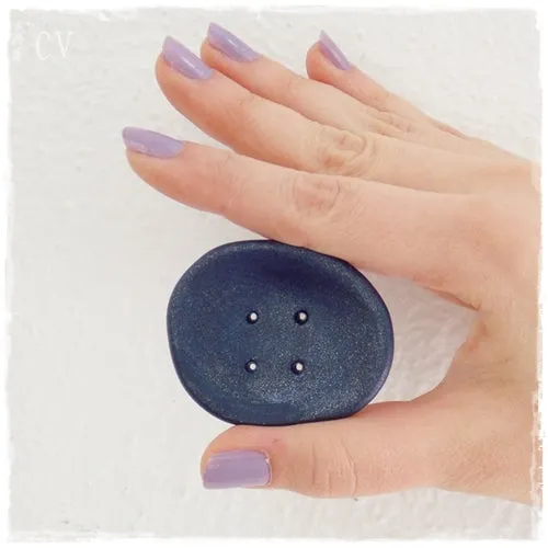 Navy Blue Large Button