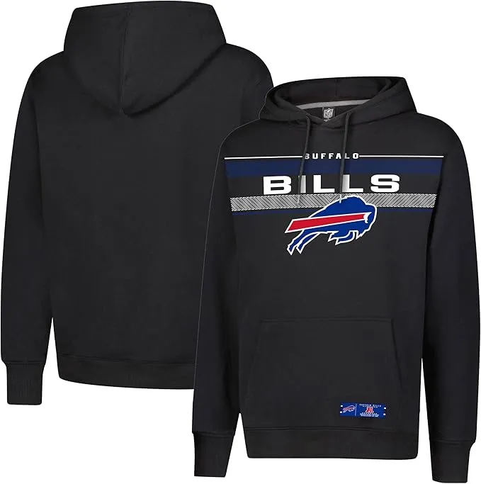 NFL Official Adults Super Soft Pullover Hoodie Sweatshirt - Warm Polyester Blend - Unisex|Buffalo Bills