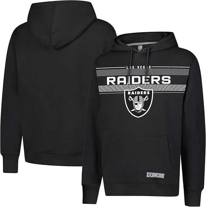 NFL Official Adults Super Soft Pullover Hoodie Sweatshirt - Warm Polyester Blend - Unisex|Las Vegas Raiders