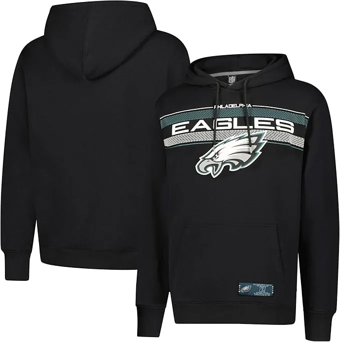 NFL Official Adults Super Soft Pullover Hoodie Sweatshirt - Warm Polyester Blend - Unisex|Philadelphia Eagles