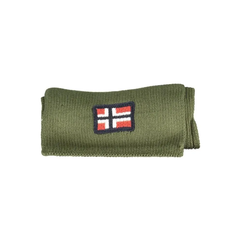 Norway 1963 Green Acrylic Scarf