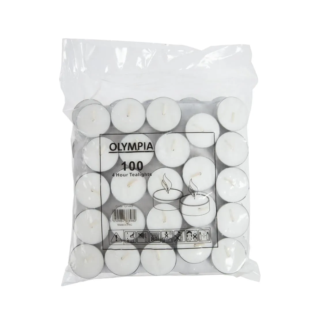 Olympia 4 Hour Tealights (Pack of 100) - GF448