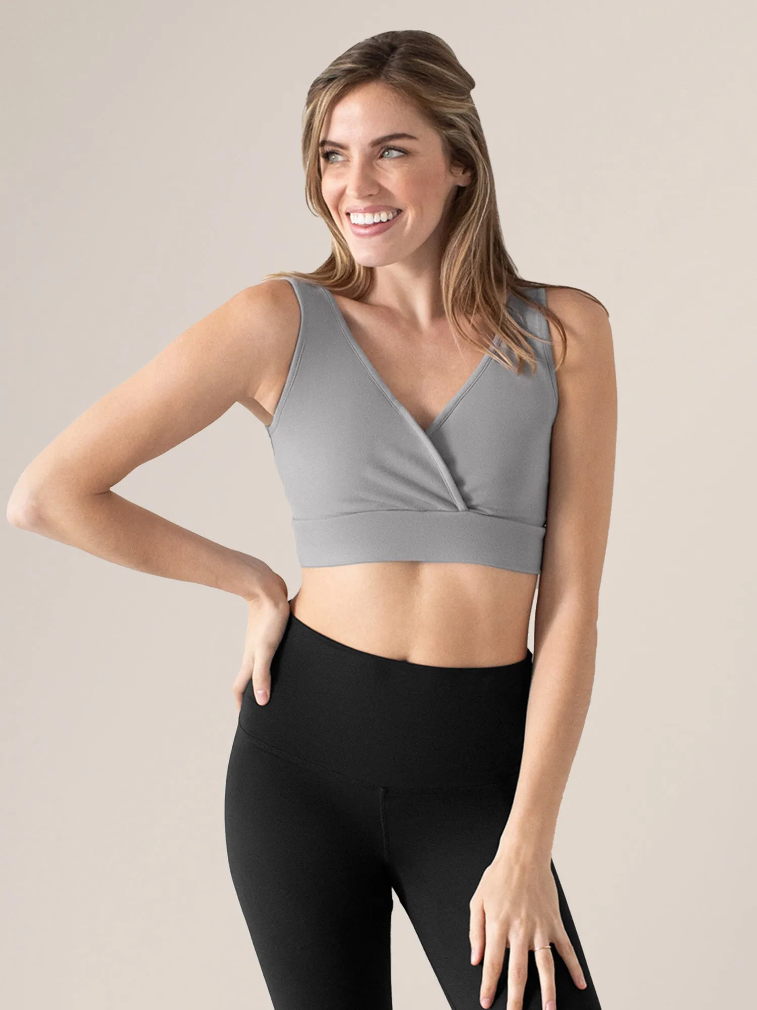 Organic Cotton Sleep & Nursing Bra | Grey