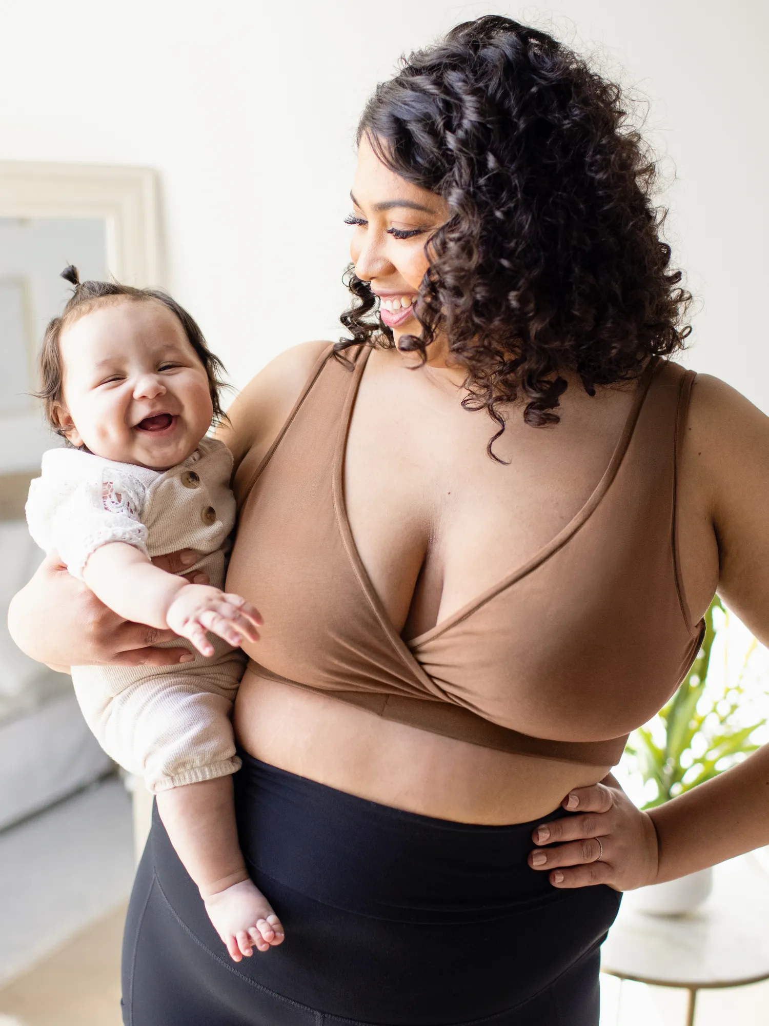 Organic Cotton Sleep & Nursing Bra | Mocha