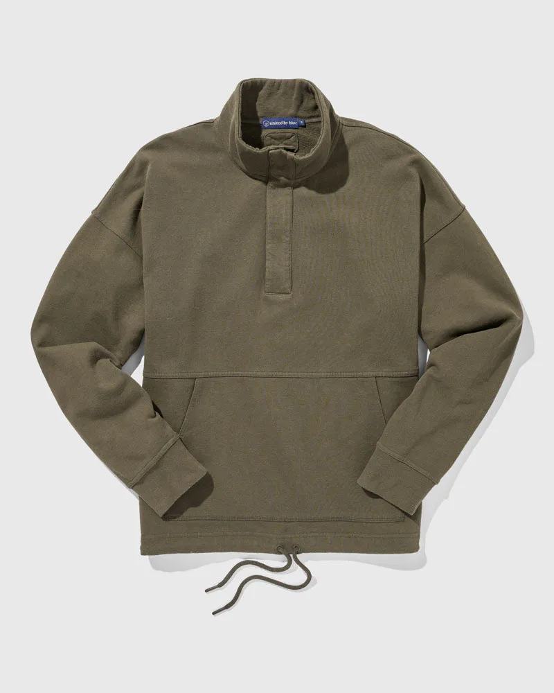 Organic Garment Dyed Half-Zip Pullover