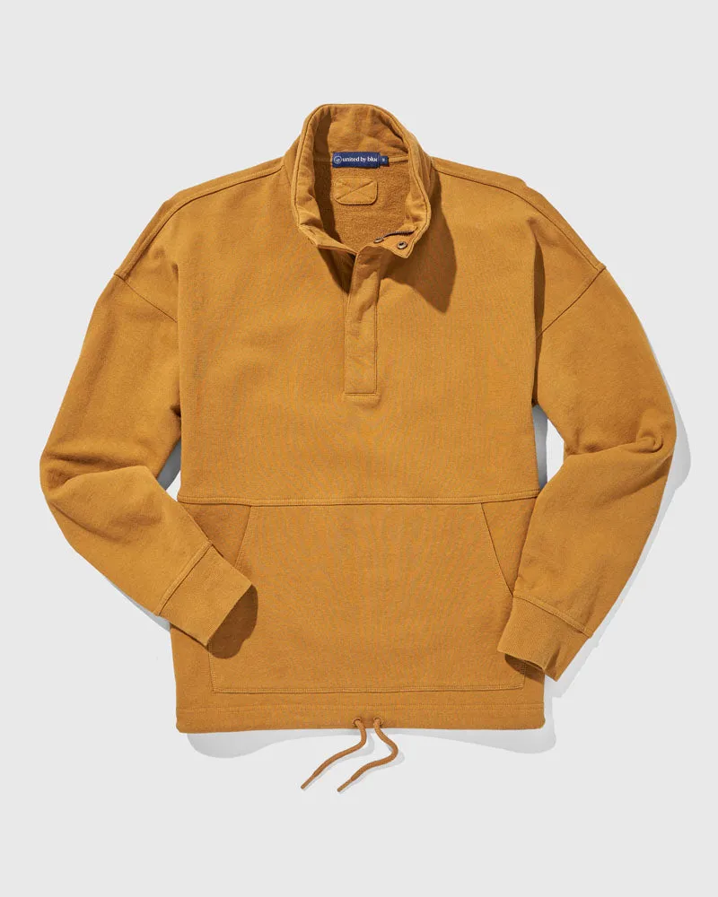 Organic Garment Dyed Half-Zip Pullover