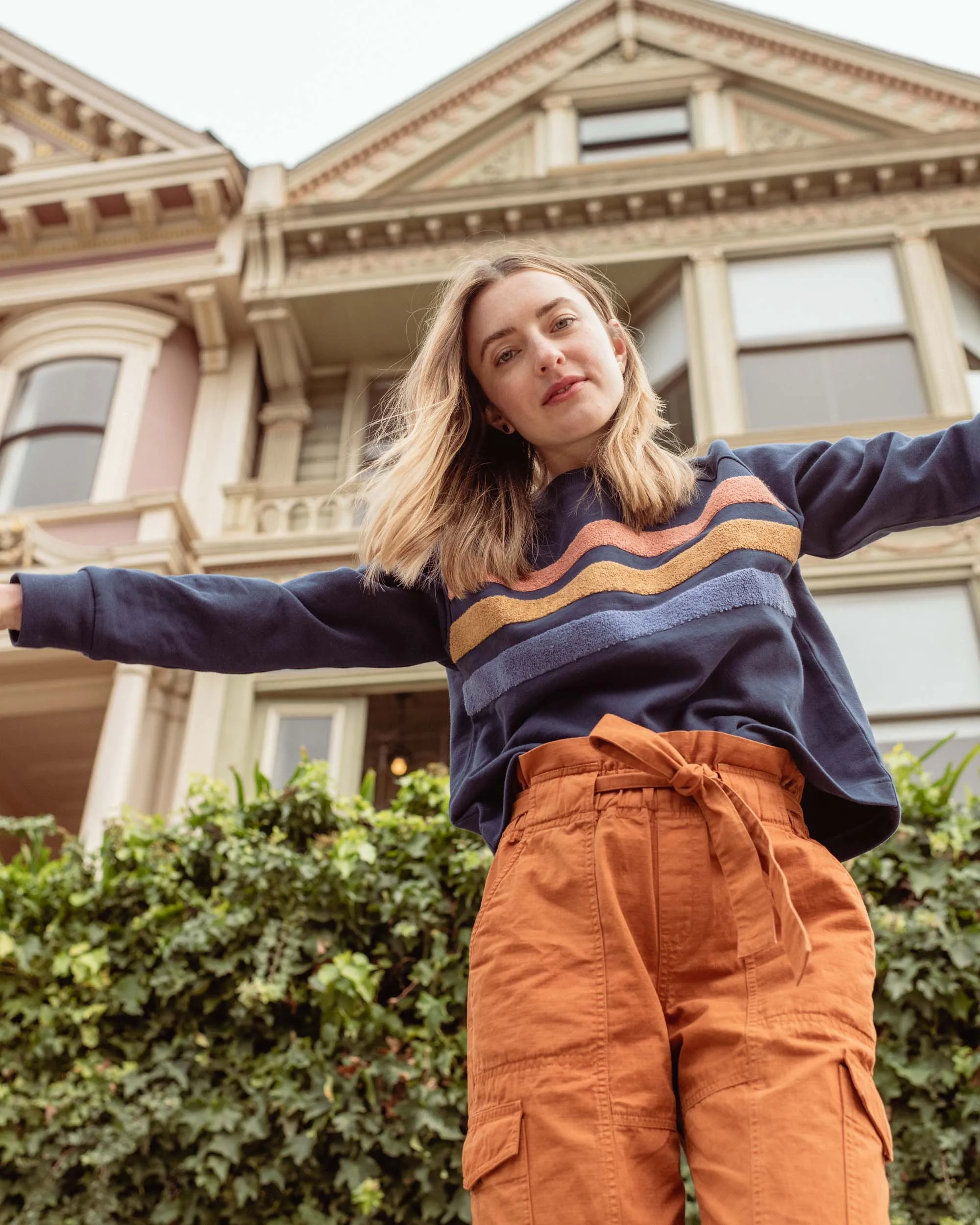 Organic Raglan Crew Pullover