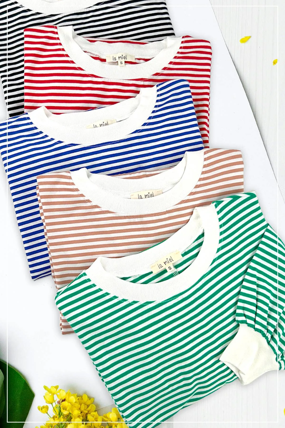 Oversized Striped Long Sleeve Pullover Top